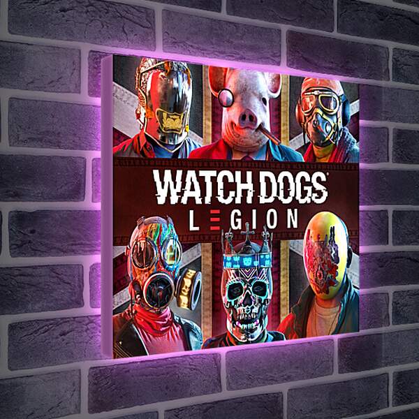 Лайтбокс световая панель - Watch Dogs Legion