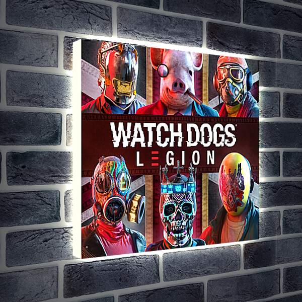 Лайтбокс световая панель - Watch Dogs Legion