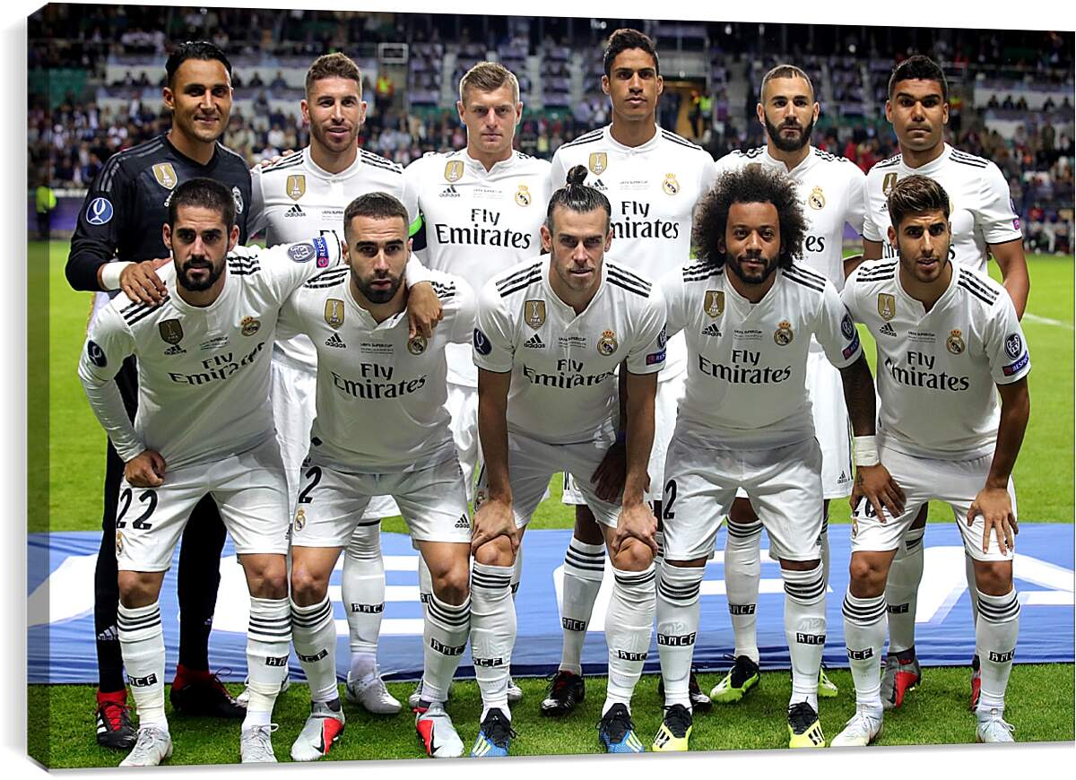 Постер и плакат - Фото перед матчем ФК Реал Мадрид. FC Real Madrid