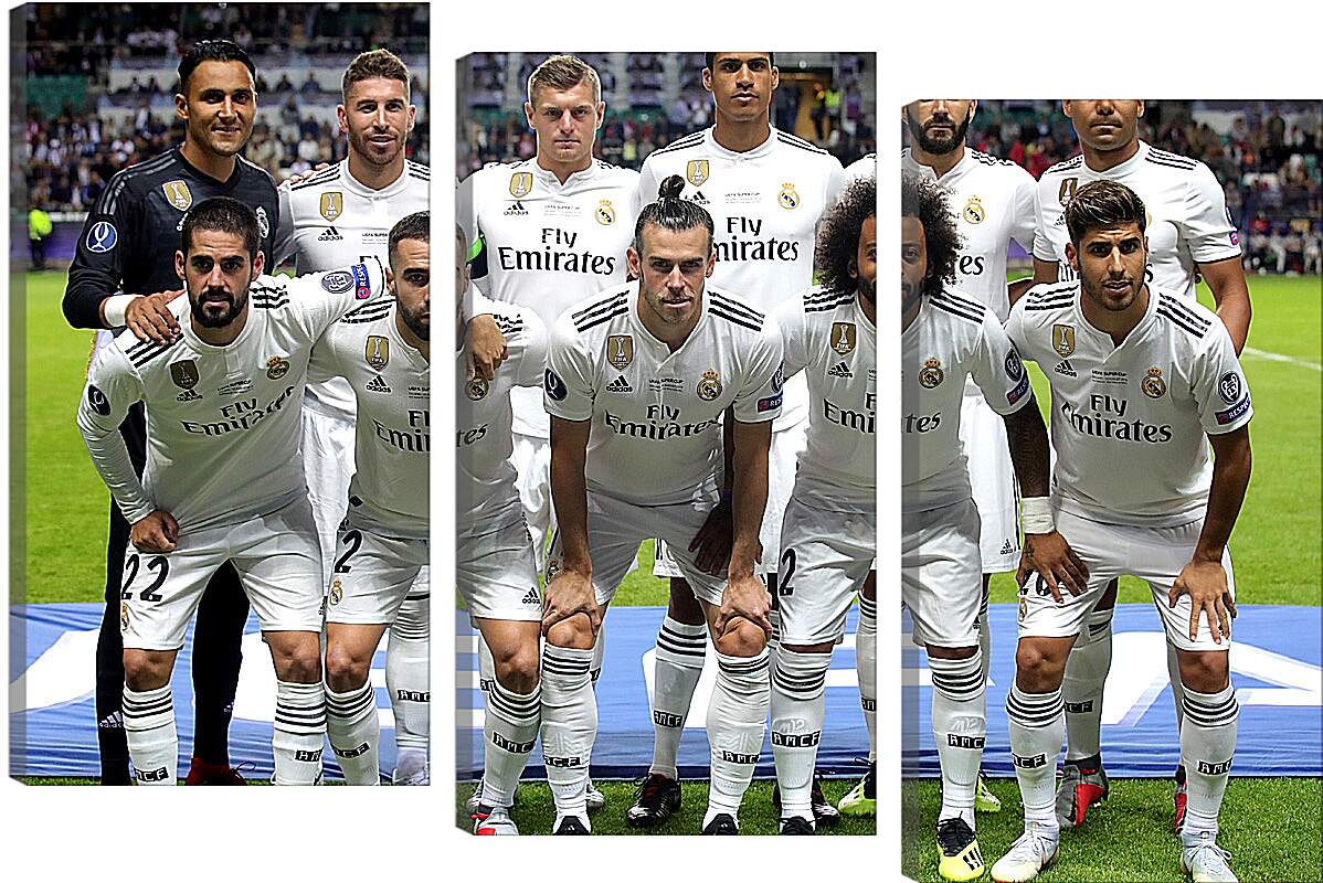 Модульная картина - Фото перед матчем ФК Реал Мадрид. FC Real Madrid