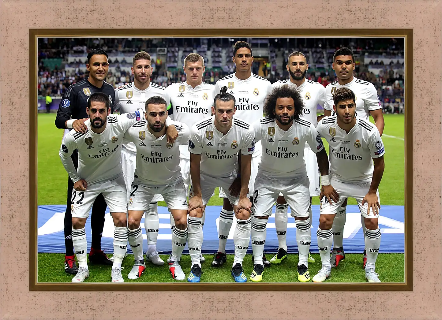 Картина в раме - Фото перед матчем ФК Реал Мадрид. FC Real Madrid