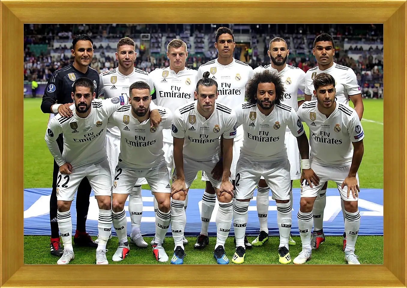 Картина в раме - Фото перед матчем ФК Реал Мадрид. FC Real Madrid