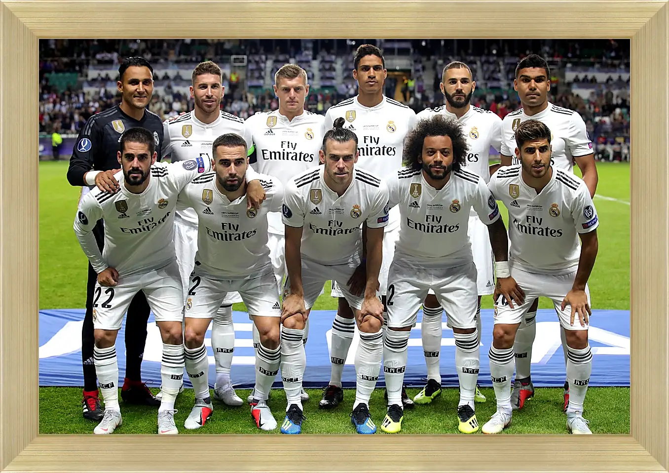 Картина в раме - Фото перед матчем ФК Реал Мадрид. FC Real Madrid