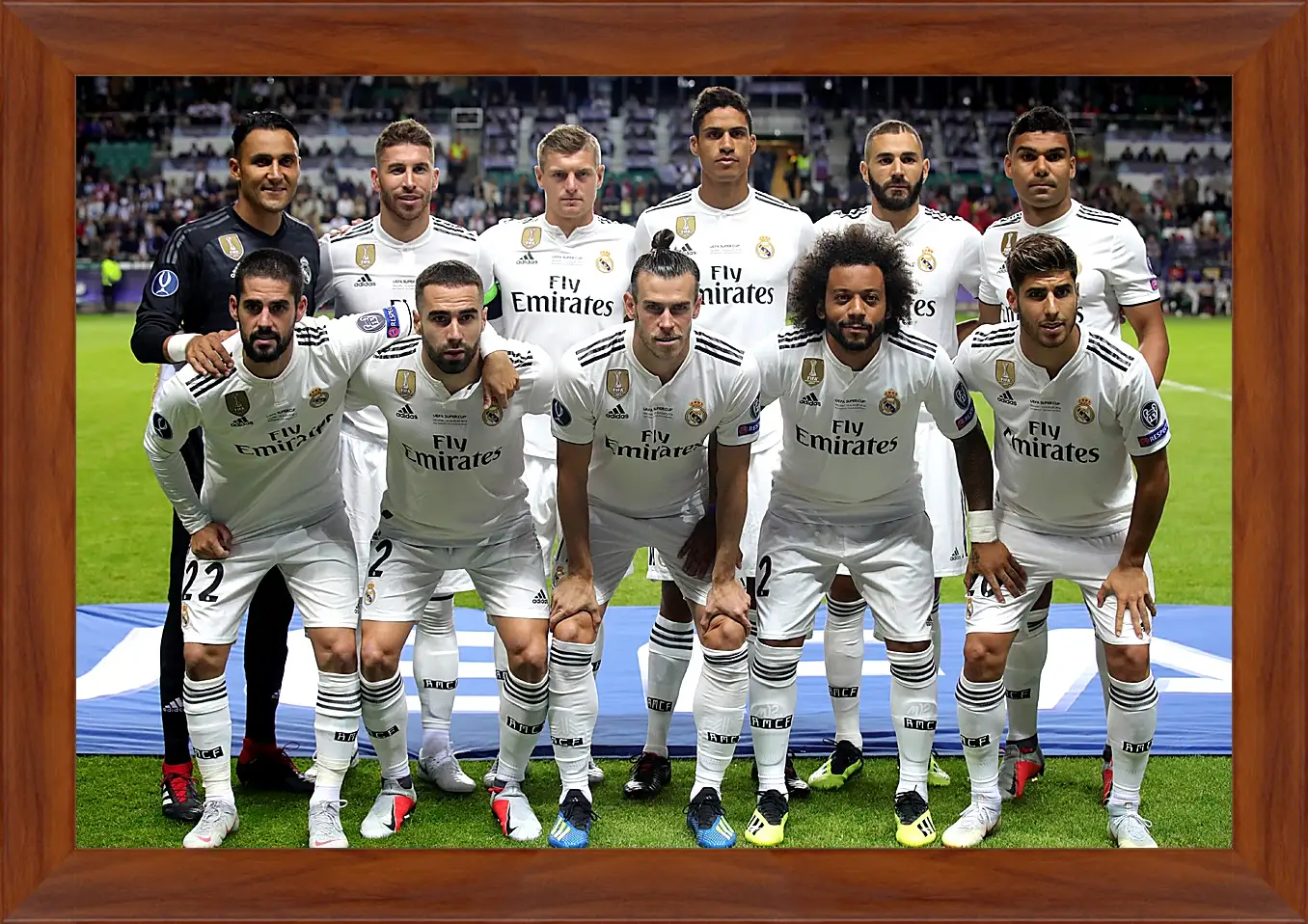 Картина в раме - Фото перед матчем ФК Реал Мадрид. FC Real Madrid