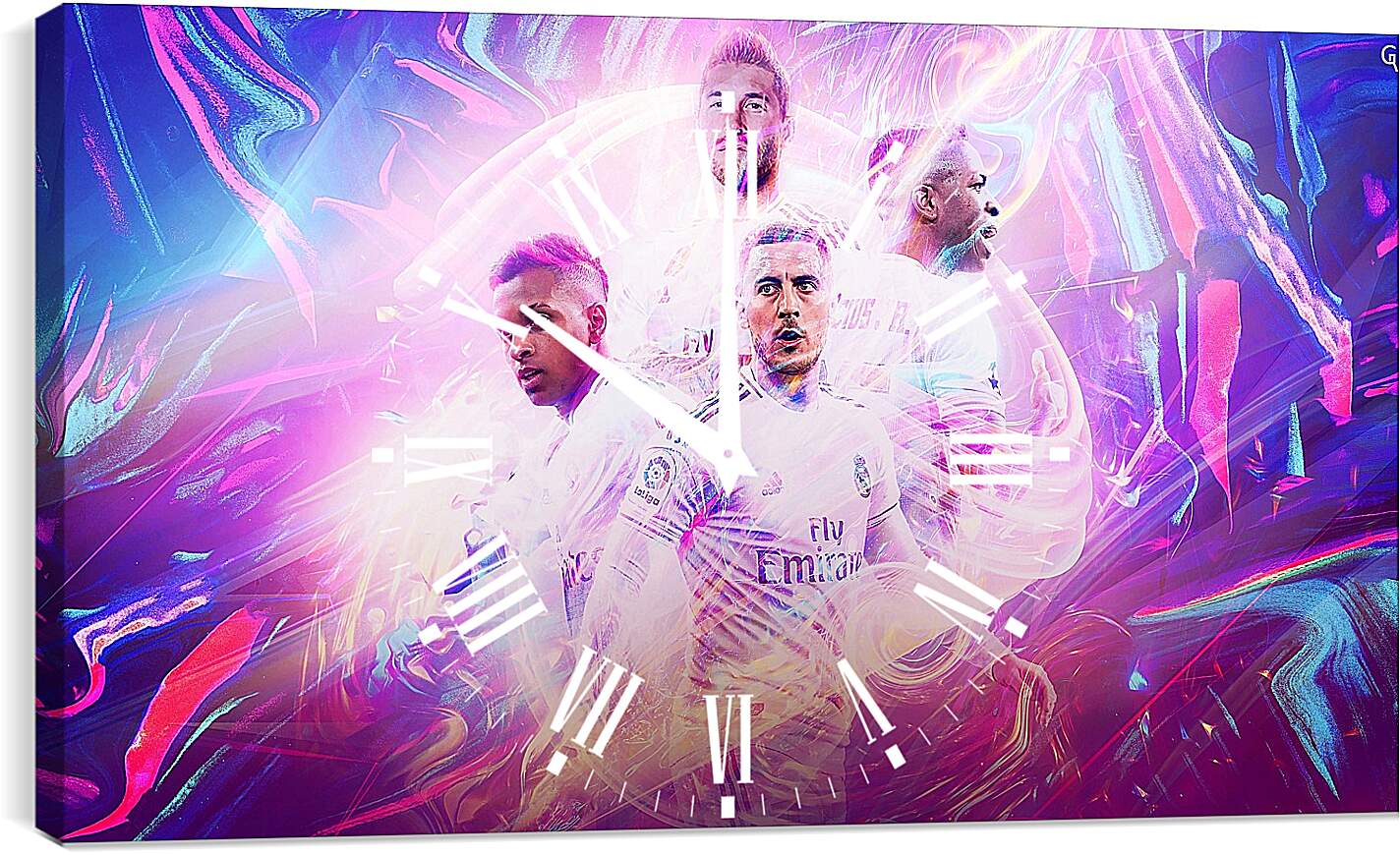 Часы картина - ФК Реал Мадрид. FC Real Madrid
