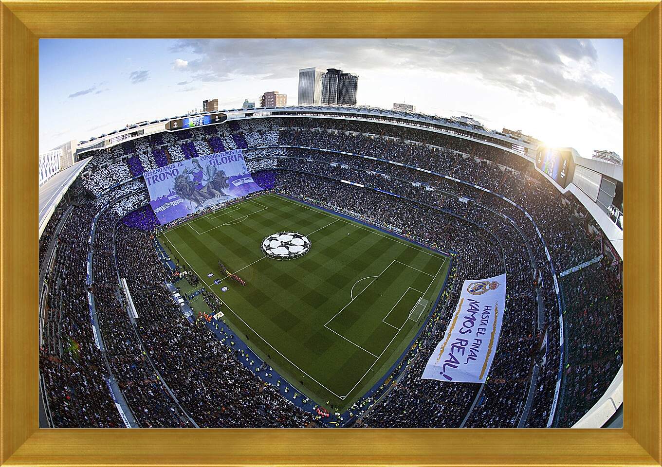 Картина в раме - Стадион Сантьяго Бернабеу. Реал Мадрид