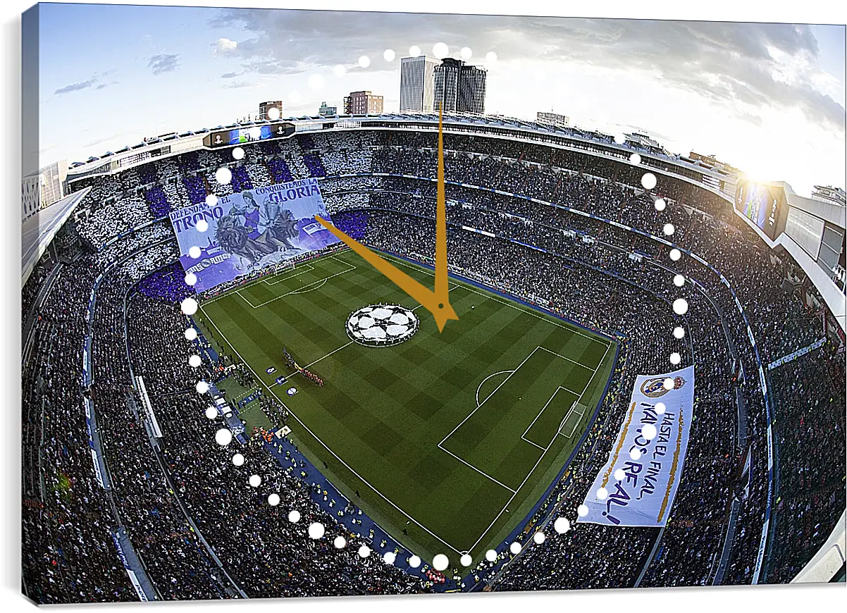 Часы картина - Стадион Сантьяго Бернабеу. Реал Мадрид