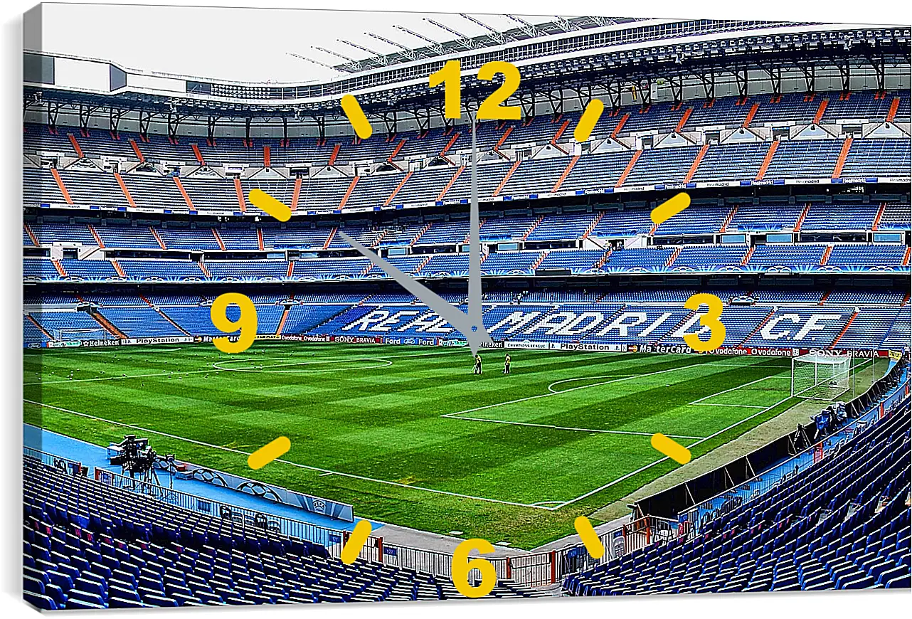 Часы картина - Стадион Сантьяго Бернабеу. Реал Мадрид