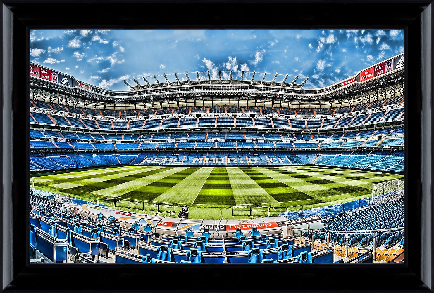 Картина в раме - Стадион Сантьяго Бернабеу. Реал Мадрид