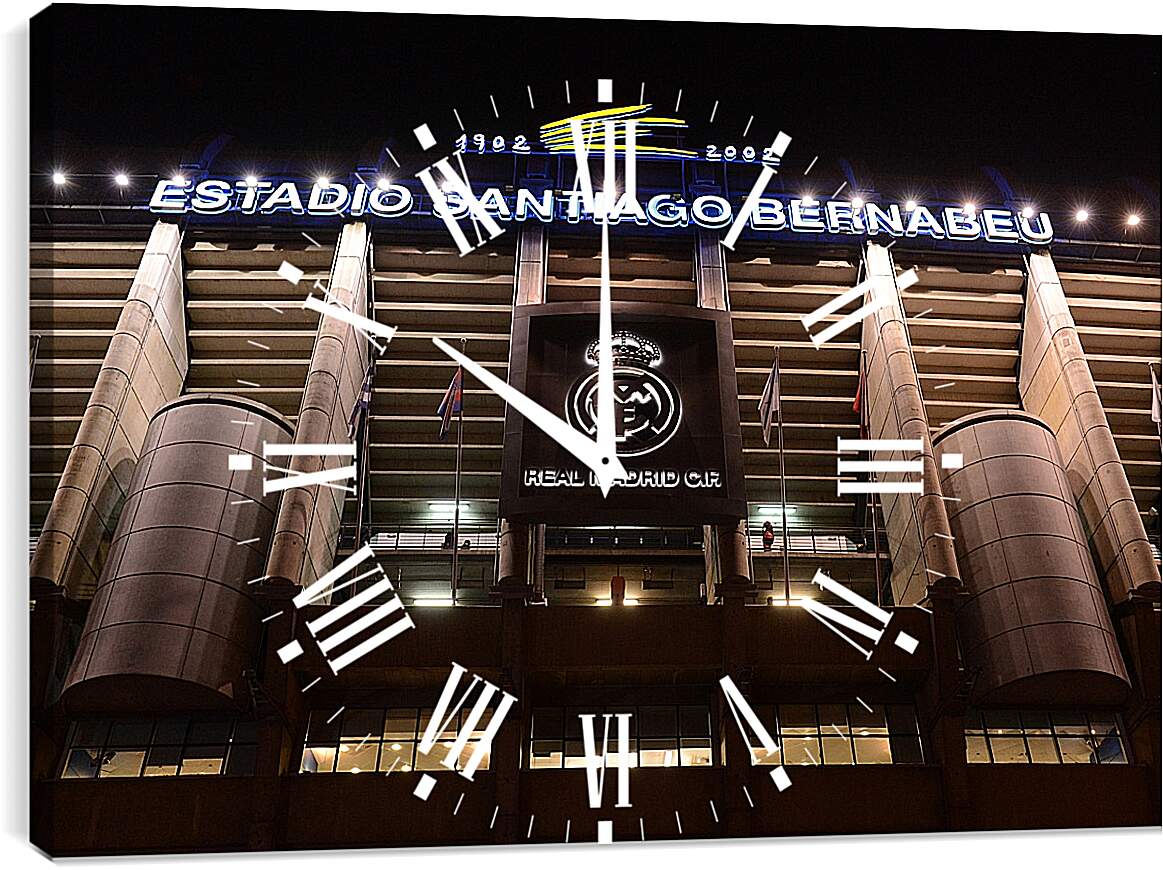 Часы картина - Стадион Сантьяго Бернабеу. Реал Мадрид