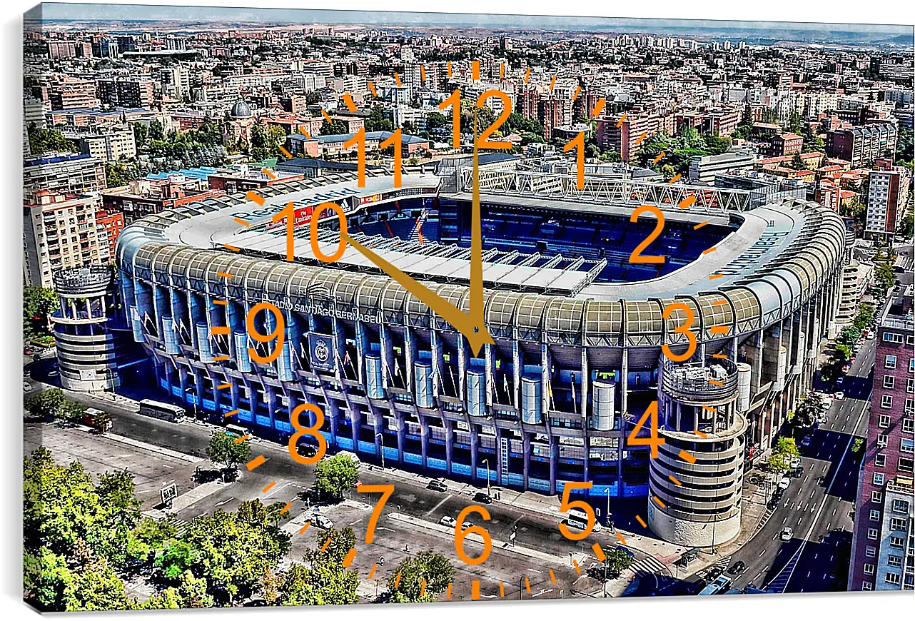 Часы картина - Стадион Сантьяго Бернабеу. Реал Мадрид