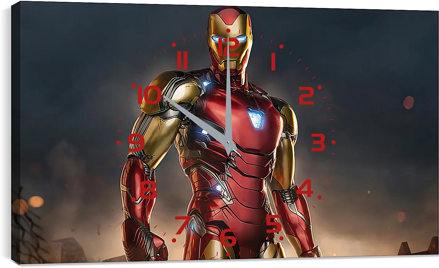 Часы картина - Железный человек. Iron Man