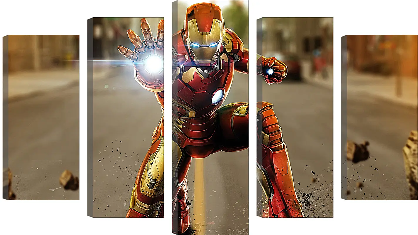 Модульная картина - Железный человек. Iron Man