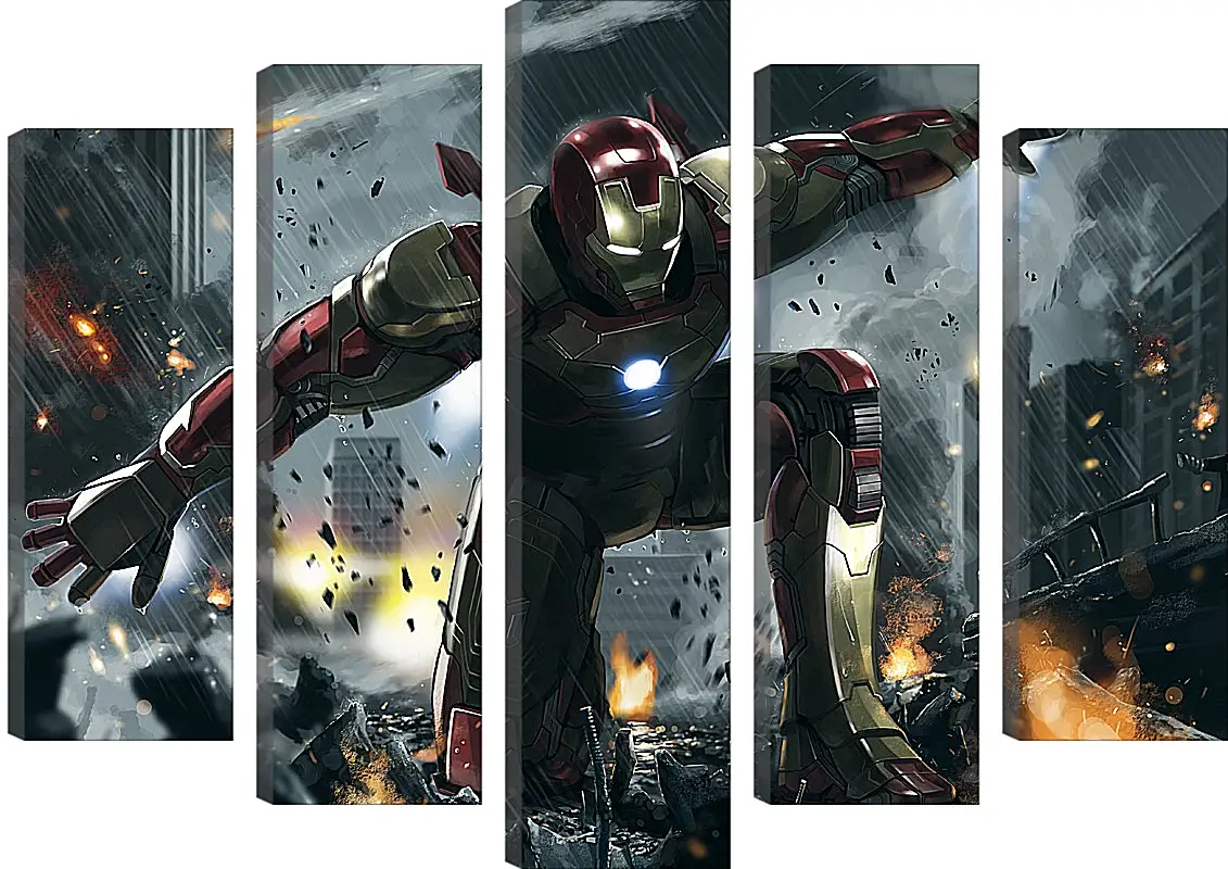 Модульная картина - Железный человек. Iron Man