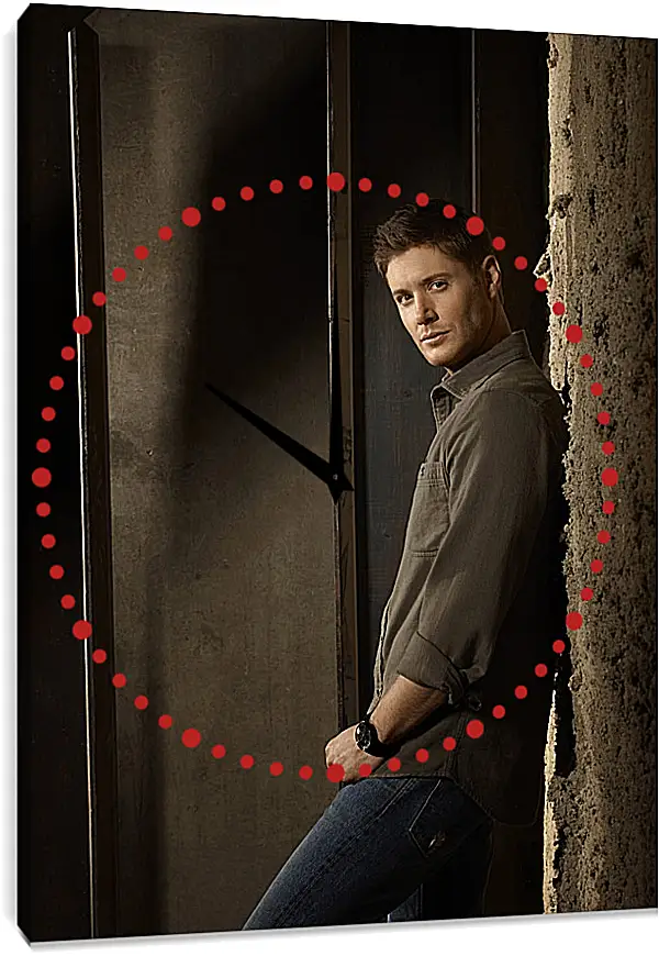 Часы картина - Дженсен Эклс. Jensen Ackles