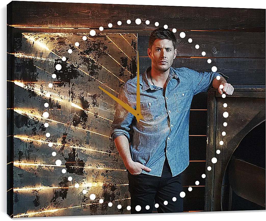 Часы картина - Дженсен Эклс. Jensen Ackles