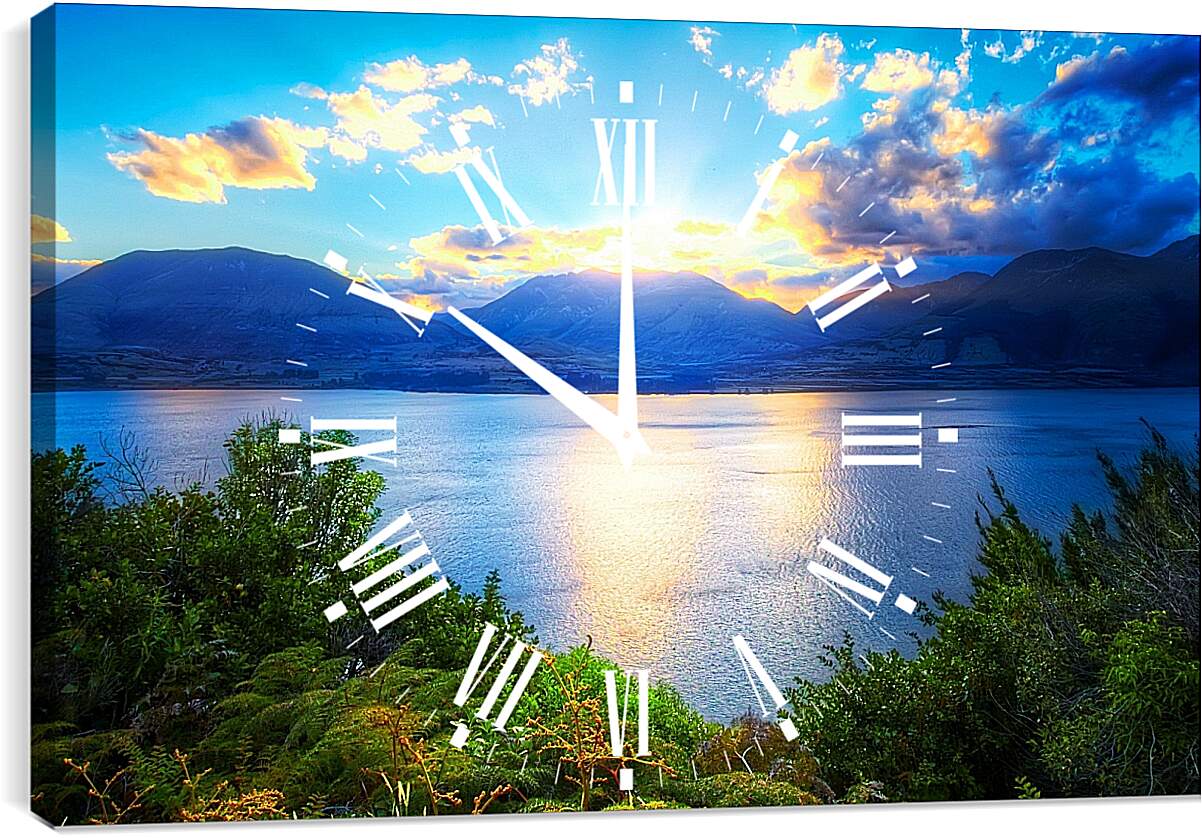Часы картина - Море и горы