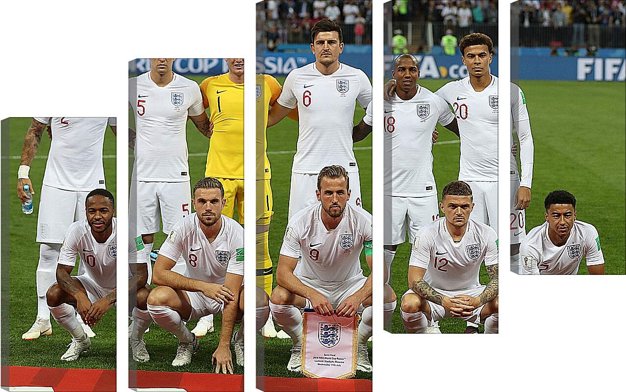 Модульная картина - Фото перед матчем сборной Англии по футболу