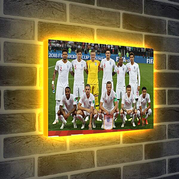 Лайтбокс световая панель - Фото перед матчем сборной Англии по футболу