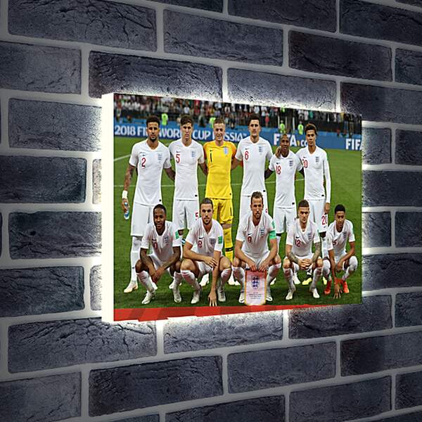 Лайтбокс световая панель - Фото перед матчем сборной Англии по футболу