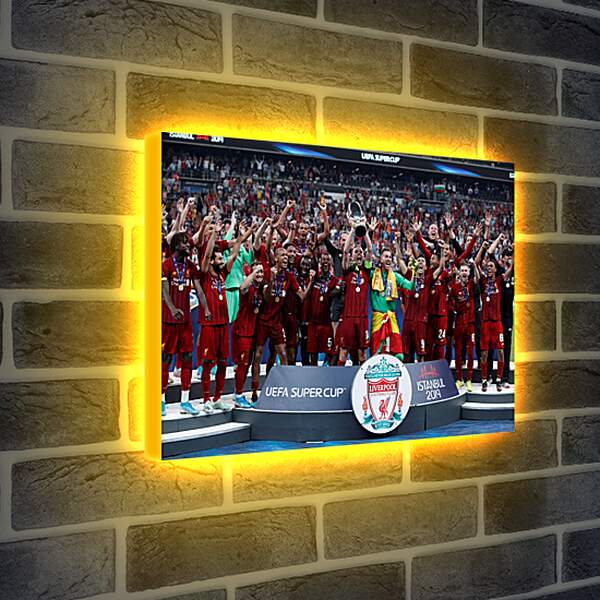 Лайтбокс световая панель - Победа в суперкубке. Ливерпуль. Liverpool