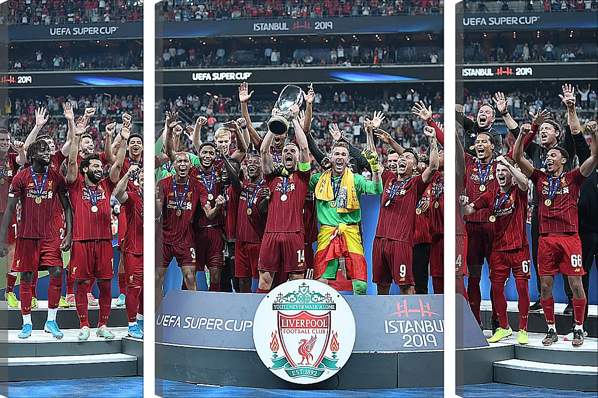 Модульная картина - Победа в суперкубке. Ливерпуль. Liverpool