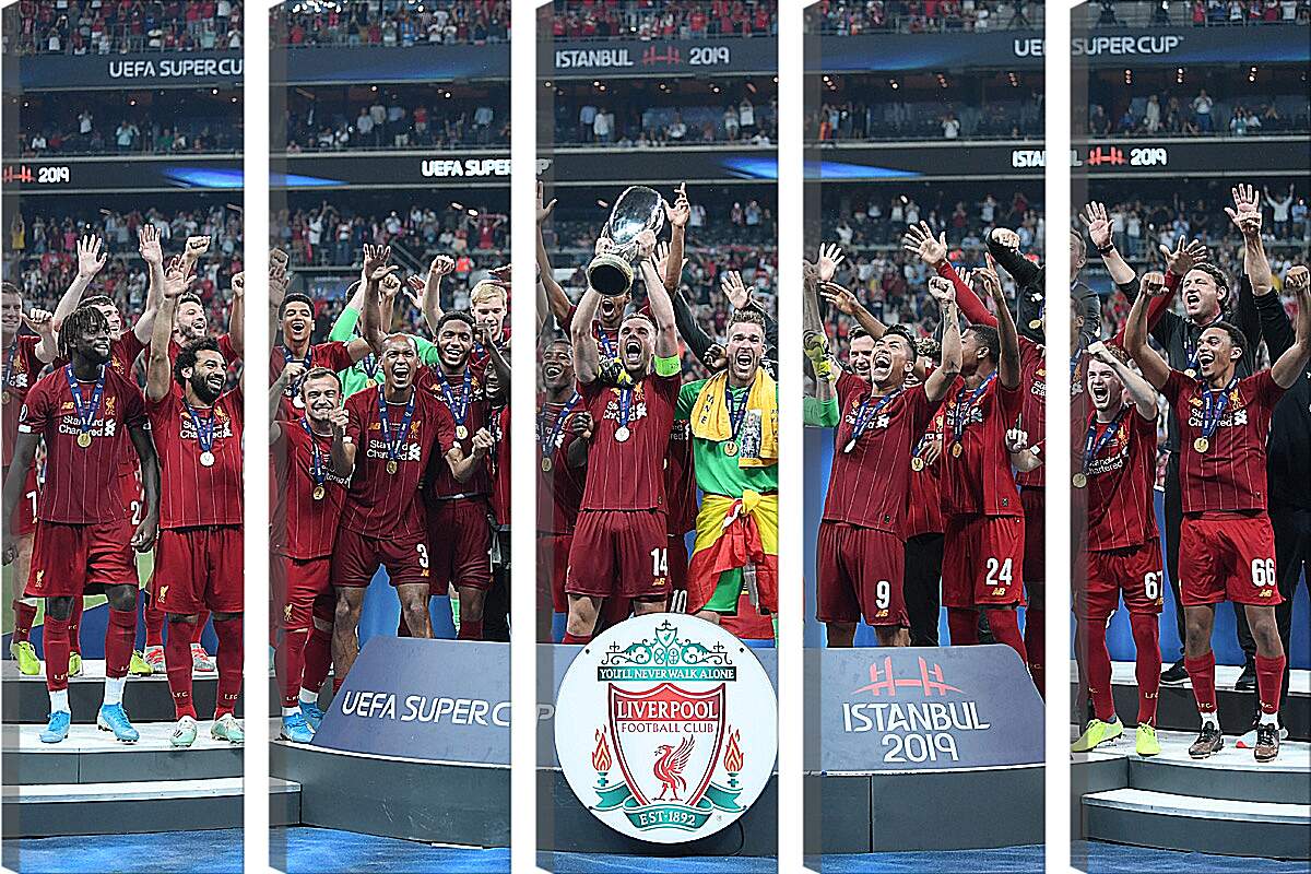 Модульная картина - Победа в суперкубке. Ливерпуль. Liverpool