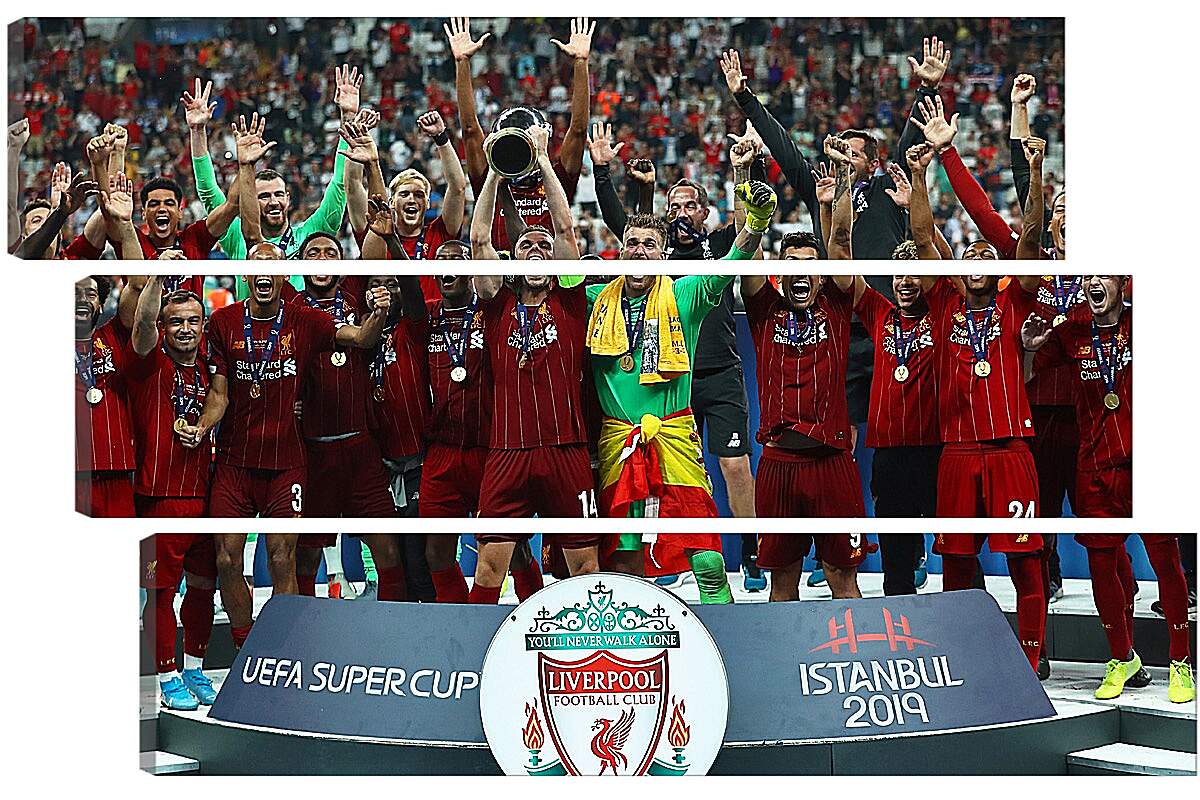 Модульная картина - Победа в суперкубке. Ливерпуль. Liverpool
