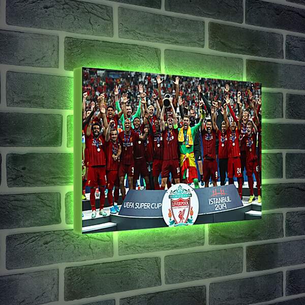 Лайтбокс световая панель - Победа в суперкубке. Ливерпуль. Liverpool