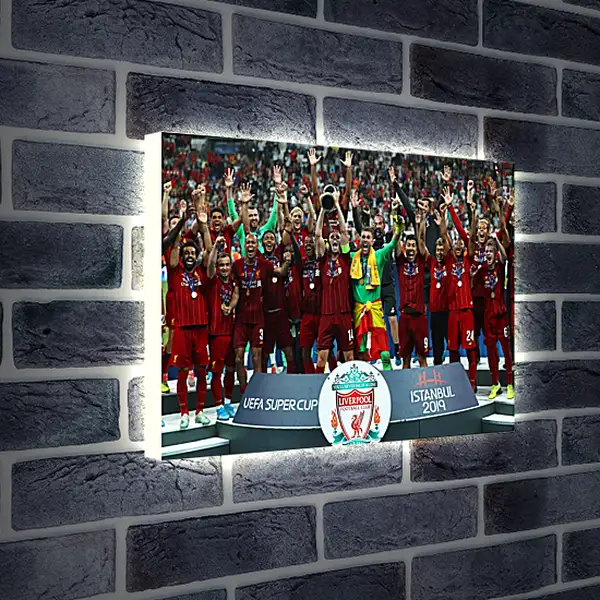 Лайтбокс световая панель - Победа в суперкубке. Ливерпуль. Liverpool