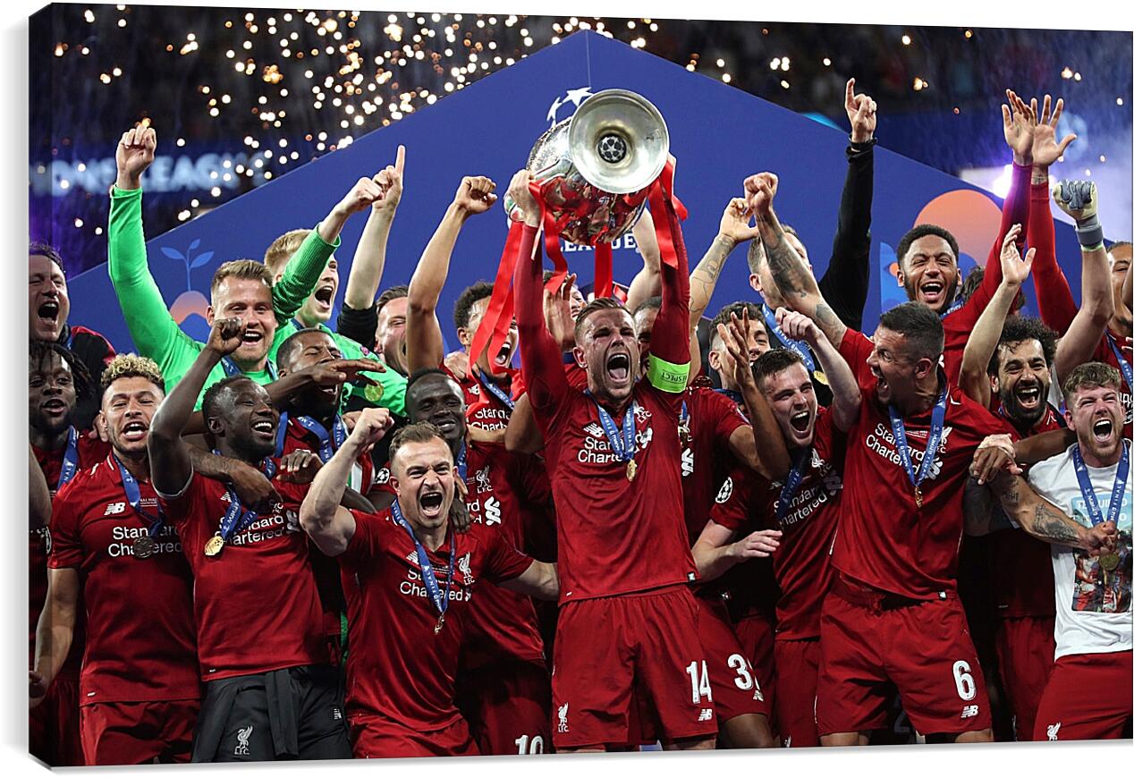 Постер и плакат - Победа в Лиге Чемпионов. Ливерпуль. Liverpool