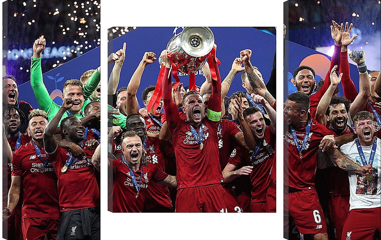 Модульная картина - Победа в Лиге Чемпионов. Ливерпуль. Liverpool