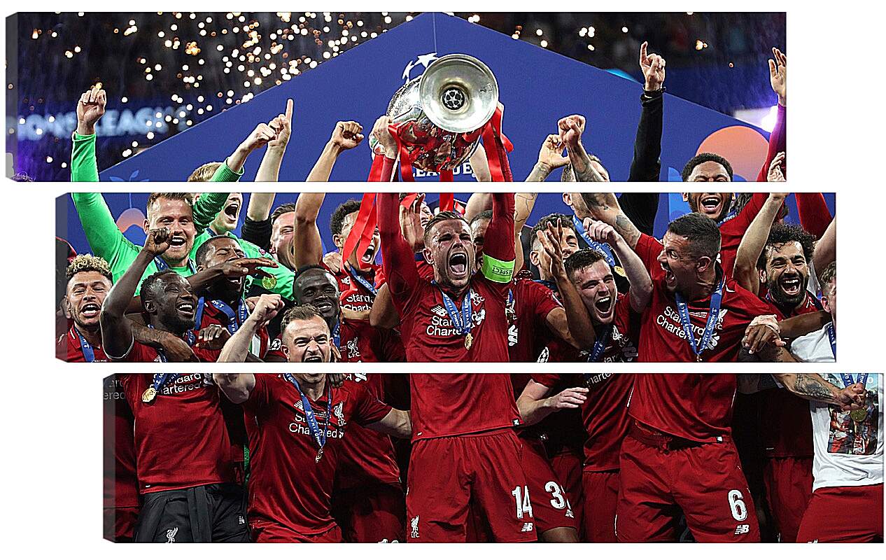 Модульная картина - Победа в Лиге Чемпионов. Ливерпуль. Liverpool