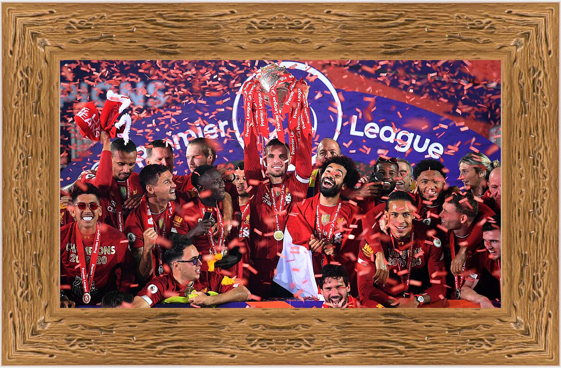 Картина в раме - Победа в АПЛ. Ливерпуль. Liverpool