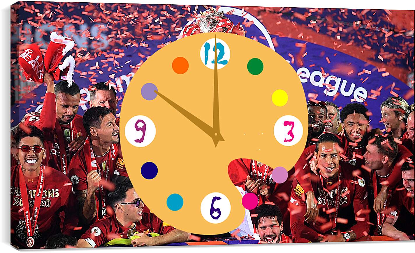 Часы картина - Победа в АПЛ. Ливерпуль. Liverpool
