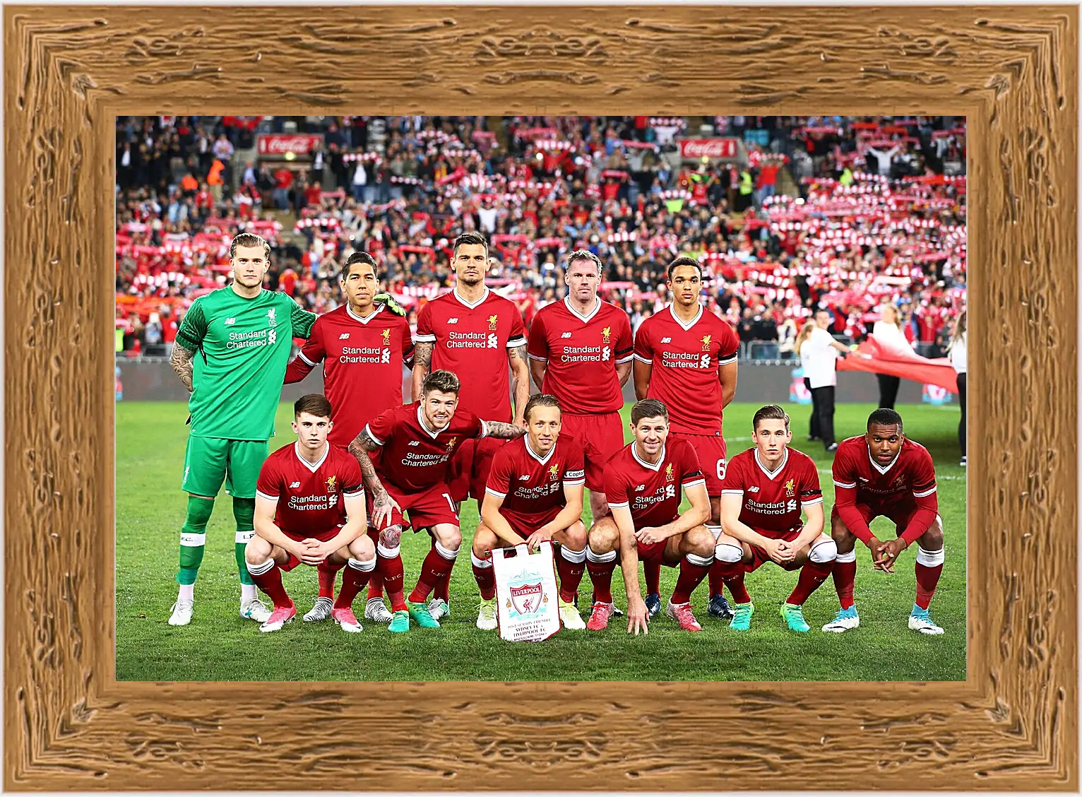 Картина в раме - Фото перед матчем ФК Ливерпуль. FC Liverpool