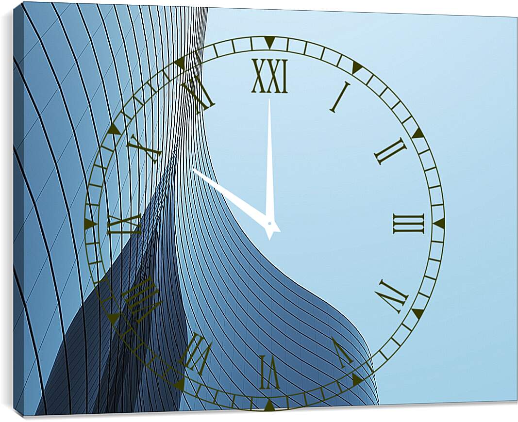 Часы картина - Время и стекло 3