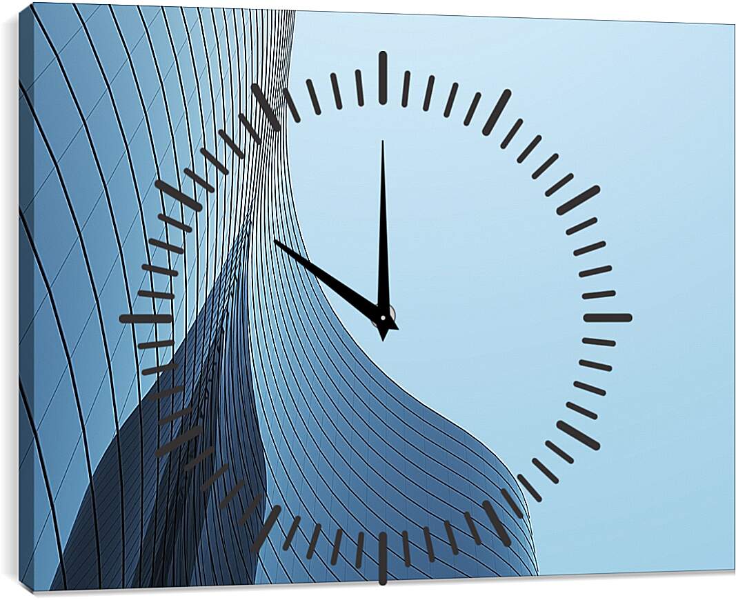 Часы картина - Время и стекло 3