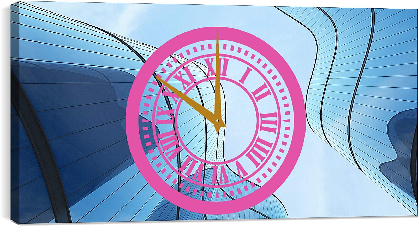 Часы картина - Время и стекло 1