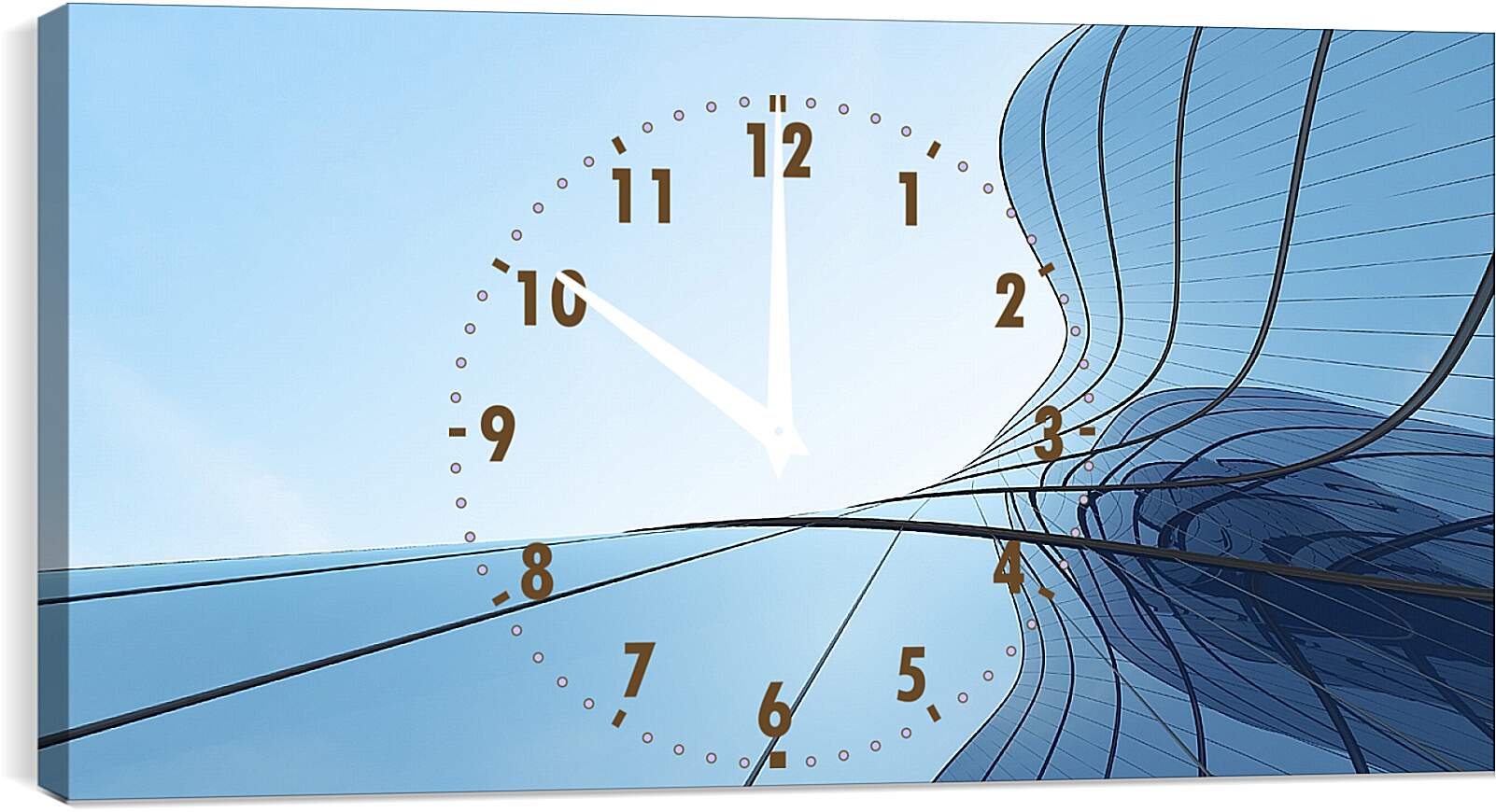 Часы картина - Время и стекло 2