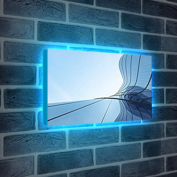 Лайтбокс световая панель - Время и стекло 2