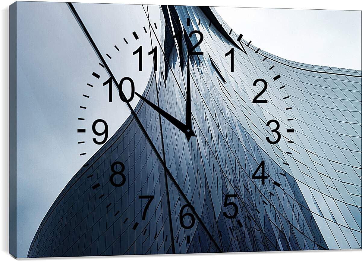 Часы картина - Время и стекло 4