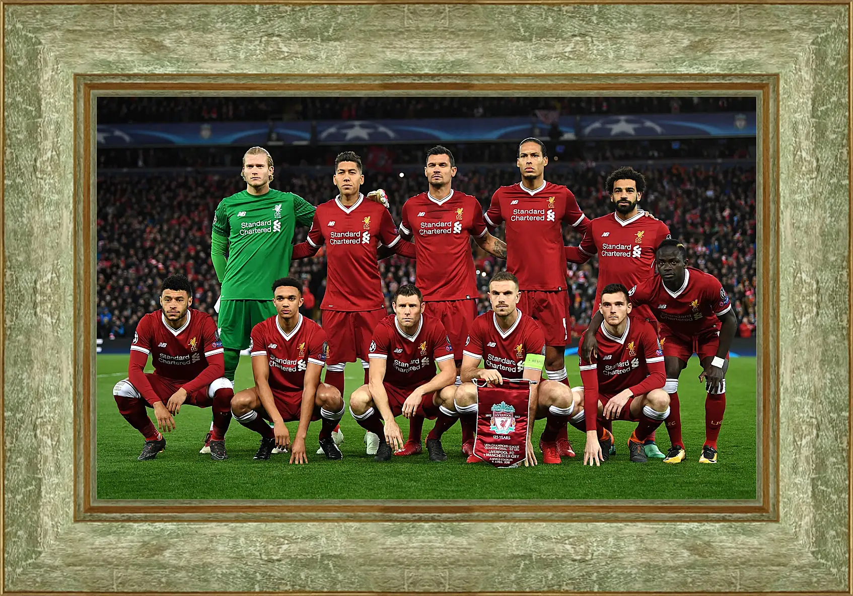 Картина в раме - Фото перед матчем ФК Ливерпуль. FC Liverpool