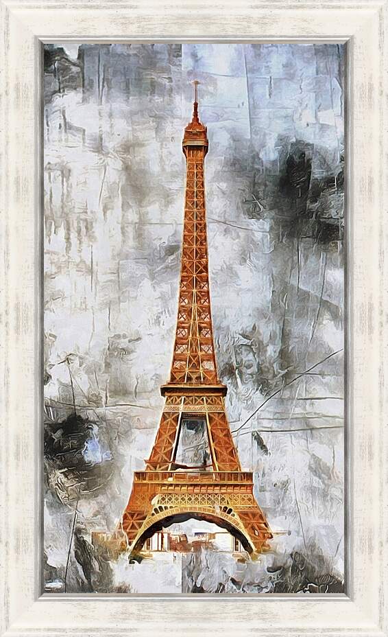 Картина в раме - Эйфелева башня