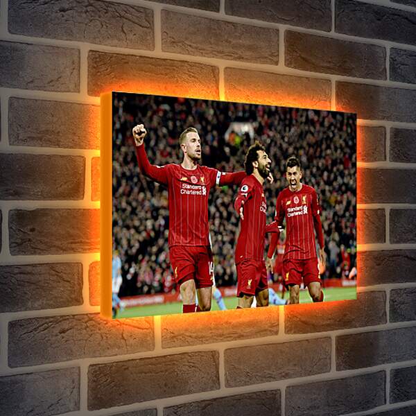 Лайтбокс световая панель - Празднование гола. Ливерпуль. Liverpool