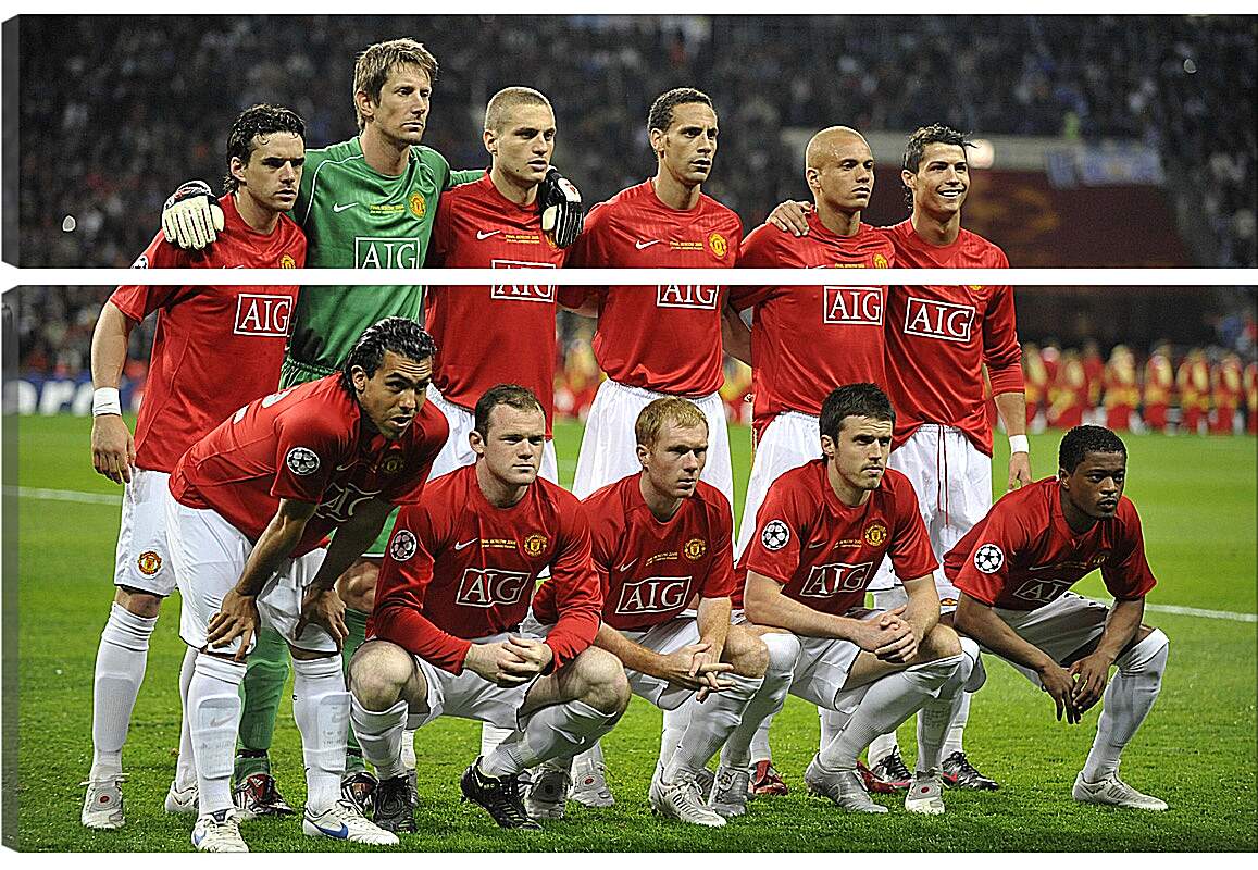 Модульная картина - Фото перед матчем ФК Манчестер Юнайтед