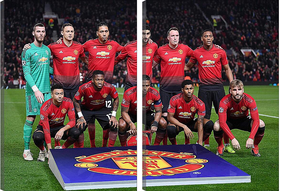Модульная картина - Фото перед матчем ФК Манчестер Юнайтед