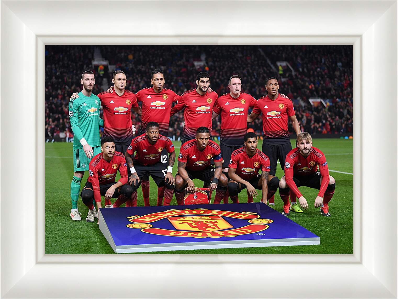 Картина в раме - Фото перед матчем ФК Манчестер Юнайтед