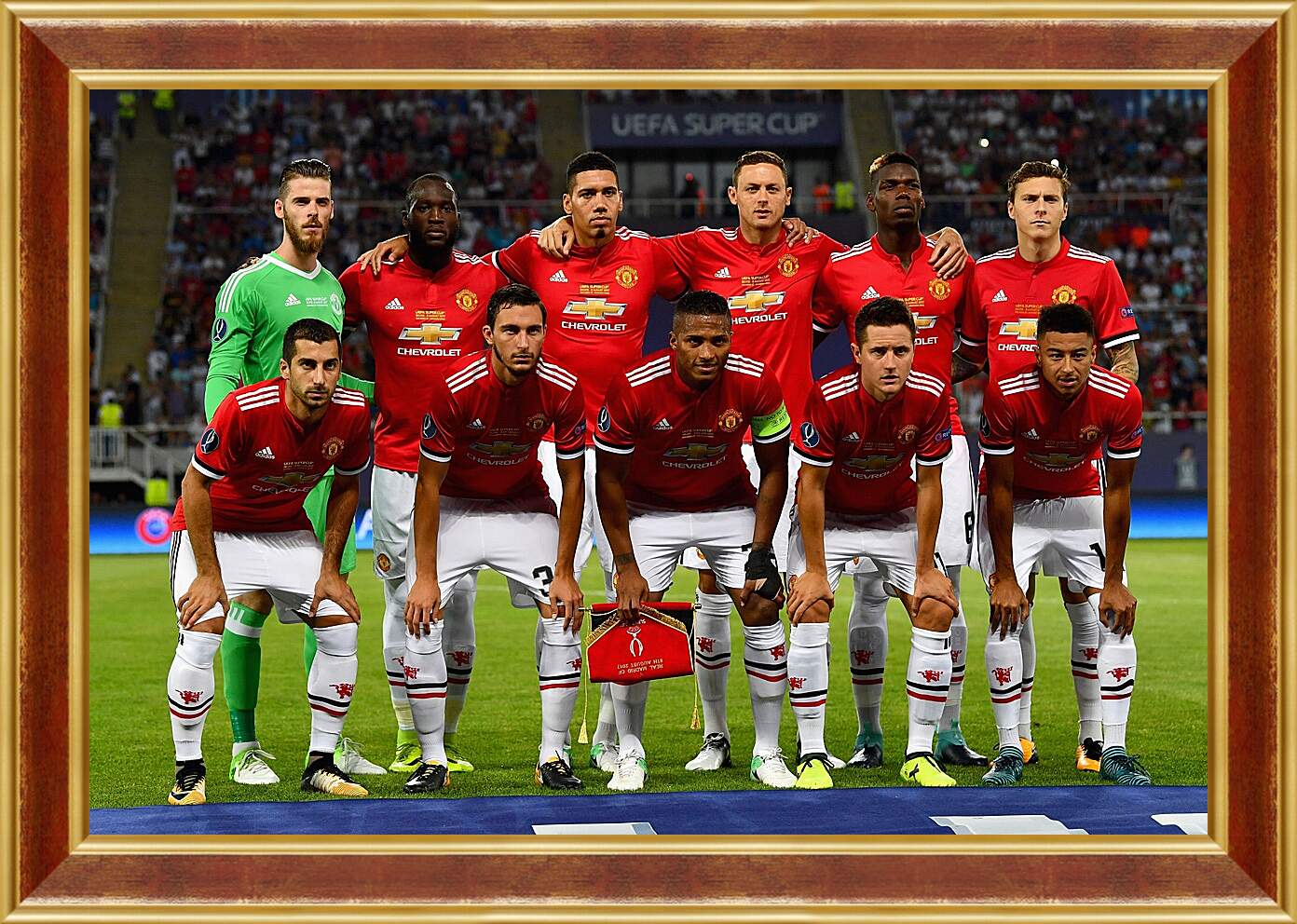 Картина в раме - Фото перед матчем ФК Манчестер Юнайтед