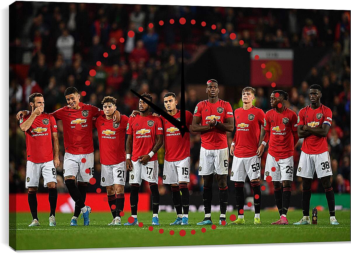 Часы картина - ФК Манчестер Юнайтед. FC Manchester United